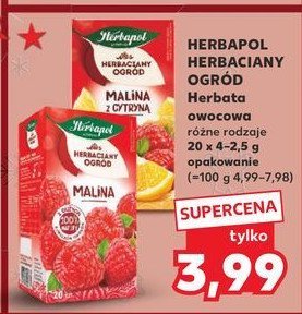 Herbata malina Herbapol herbaciany ogród promocja w Kaufland