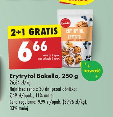 Erytrytol Bakello promocja