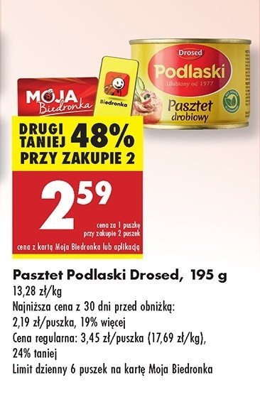 Pasztet drobiowy Drosed podlaski promocja