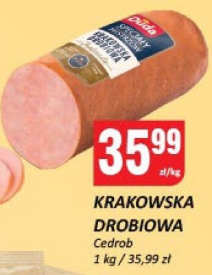 Kiełbasa krakowska drobiowa Cedrob promocja w Chorten