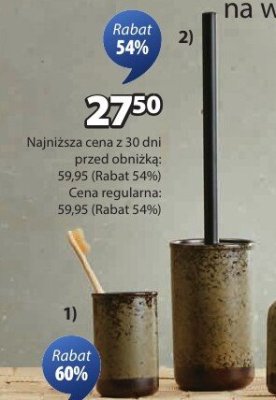 Szczotka toaletowa GESUNDA promocja w Jysk