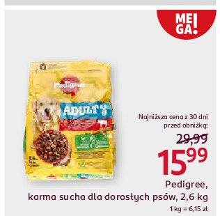 Karma dla psa adult z wołowiną Pedigree vital promocja