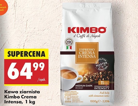 Kawa Kimbo espresso crema intensa promocja