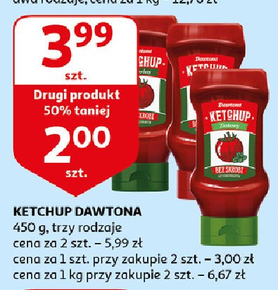 Ketchup pikantny bez skrobi Dawtona promocja
