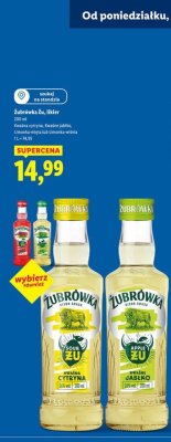 Likier Żubrówka Zu - kwaśne jabłko, 200 ml promocja w Lidl