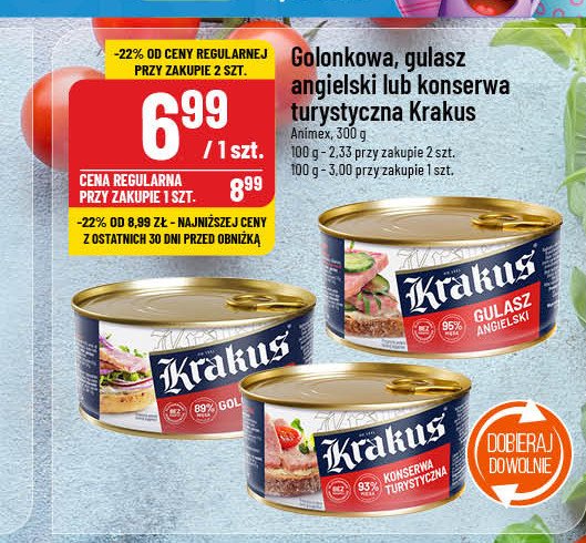 Gulasz angielski Krakus animex promocja