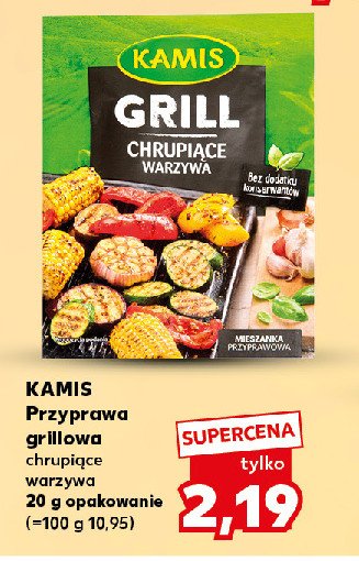 Przyprawa chrupiące warzywa z grilla Kamis promocja w Kaufland