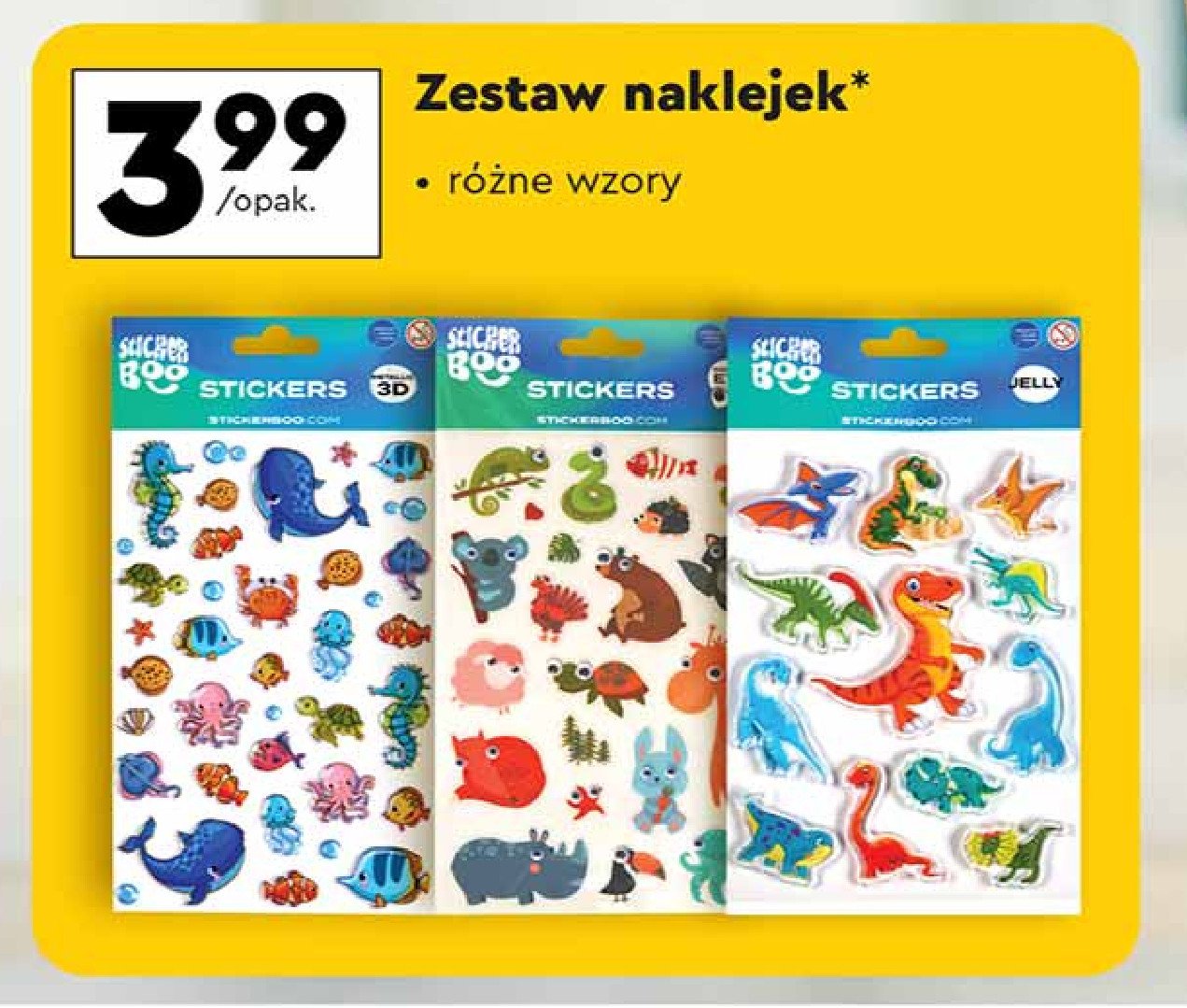 Zestaw naklejek promocja