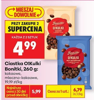 Ciastka O!Kulki mleczno-kakaowe promocja w Biedronka
