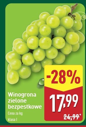 Winogrona zielone promocja