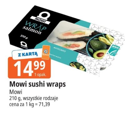 Sushi wraps Mowi promocja w Leclerc