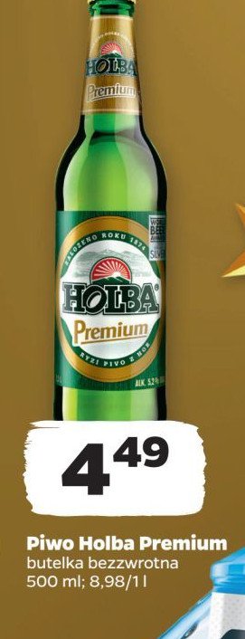 Piwo Holba premium promocja