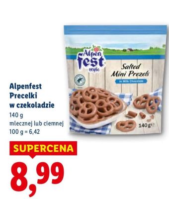 Precelki Alpenfest w czekoladzie promocja w Lidl