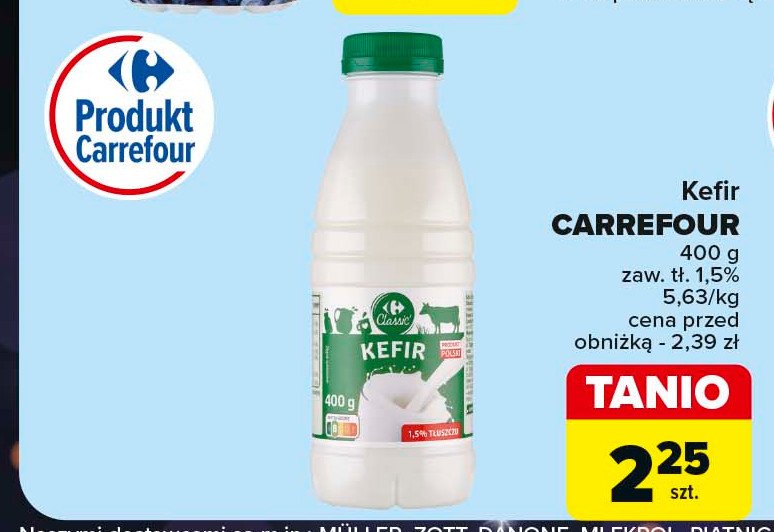 Kefir Carrefour promocja w Carrefour Market