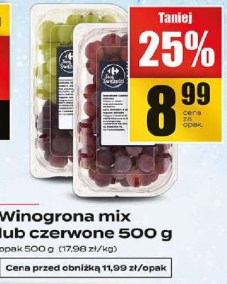 Winogrona mix lub czerwone promocja w Supeco
