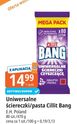 Uniwersalne ściereczki/pasta Cillit Bang promocja w Leclerc