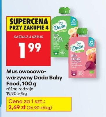 Mus owocowo-warzywny Baby Food promocja w Biedronka