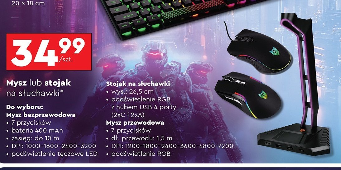 Mysz mx 667c Liocat promocja w Biedronka