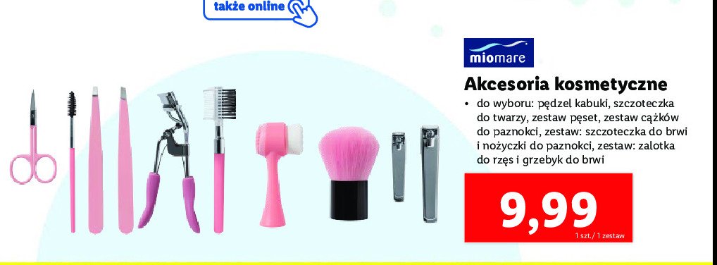 Zalotka + grzebyk do brwi Miomare promocja