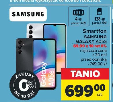 Smartfon a05s Samsung galaxy promocja w Carrefour