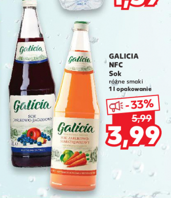 Sok jabkowo-jagodowy Galicja (soki) promocja