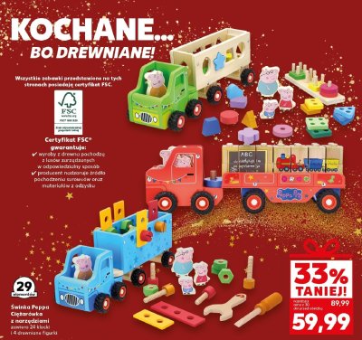 Świnka Peppa Ciężarówka z narzędziami promocja w Kaufland