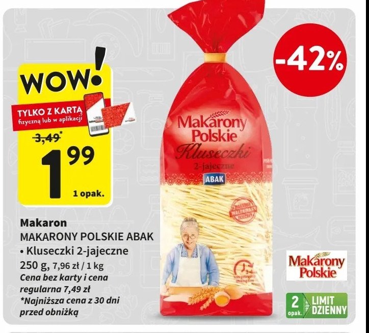 Makaron kluseczki babuni 2-jajeczny Makarony polskie promocja