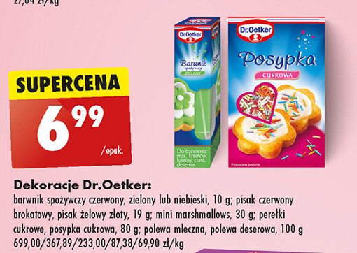 Perełki cukrowe Dr. oetker promocja