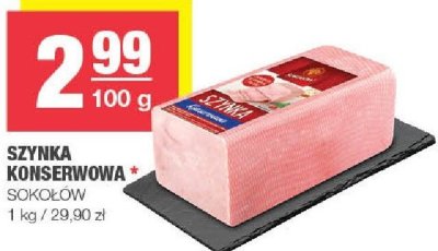 Szynka konserwowa Sokołów promocja w SPAR