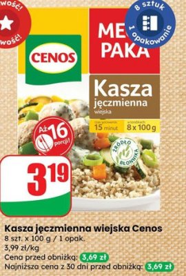 Kasza jęczmienna wiejska  promocja w Dino