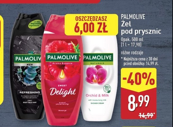 Żel pod prysznic refreshing Palmolive for men promocja w Aldi