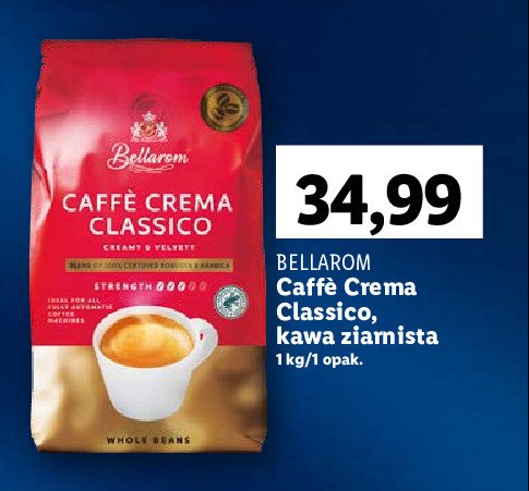 Kawa Bellarom cafe crema promocja w Lidl