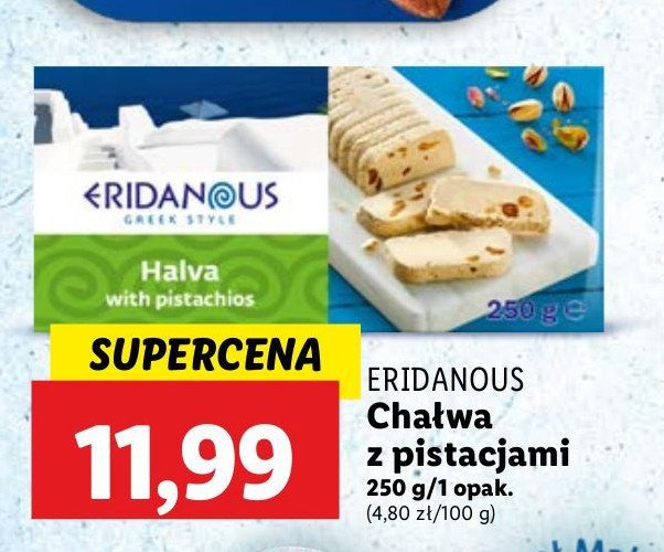 Chałwa z pistacjami Eridanous promocja