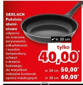 Patelnia aluminiowa 24 cm Gerlach promocja w Kaufland