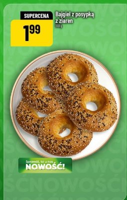 Bajgiel z posypką z ziaren promocja w POLOmarket
