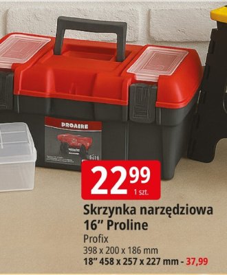 Skrzynka narzędziowa 16" Proline Profix 398 x 200 x 186 mm promocja w Leclerc
