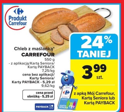 Chleb z maślanka  promocja w Carrefour