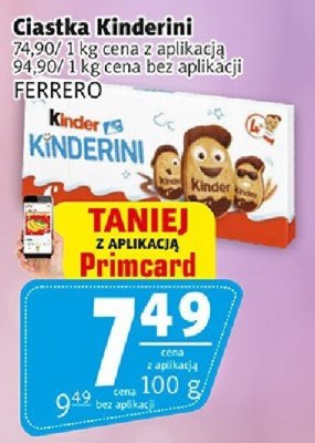 Ciastka Kinderini FERRERO promocja w Prim Market