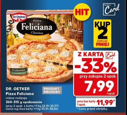 Pizza quattro formaggi Dr. oetker feliciana promocja w Kaufland