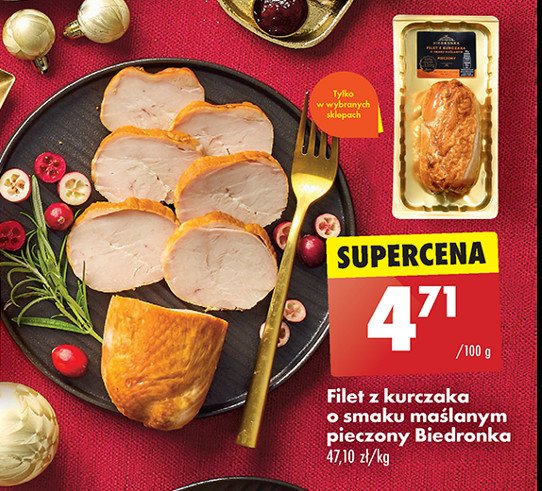 Filet z kurczaka o smaku maślanym Biedronka promocja