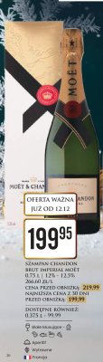 Szampan Chandon Brut Imperial Moët 0.75 l promocja w Dino