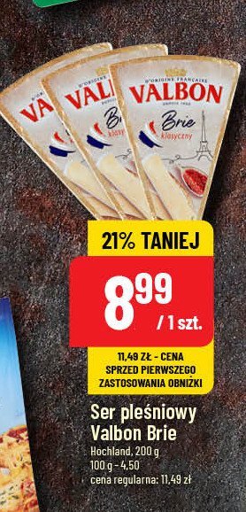 Ser brie oryginalny Valbon promocja