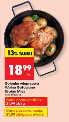 Golonka wieprzowa Wolno Gotowane  promocja w Biedronka
