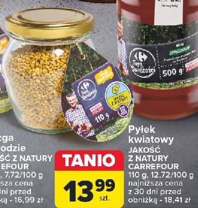 Pyłek kwiatowy Jakość z natury carrefour promocja