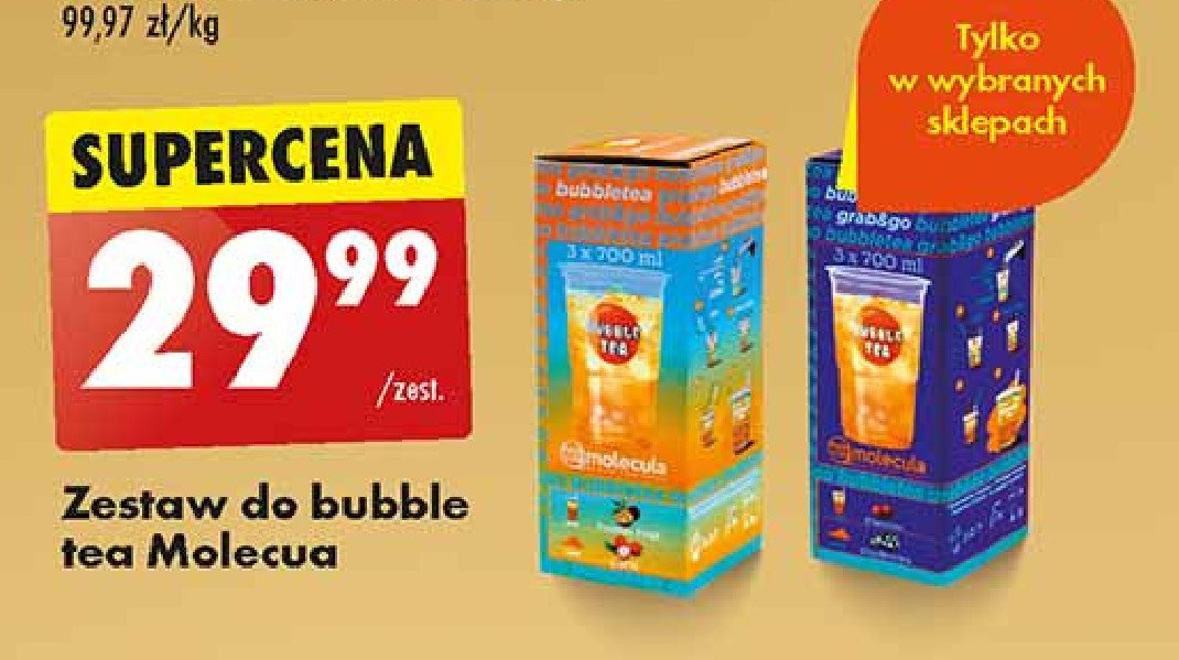 Zestaw bubble tea wiśniowy Molecula promocja