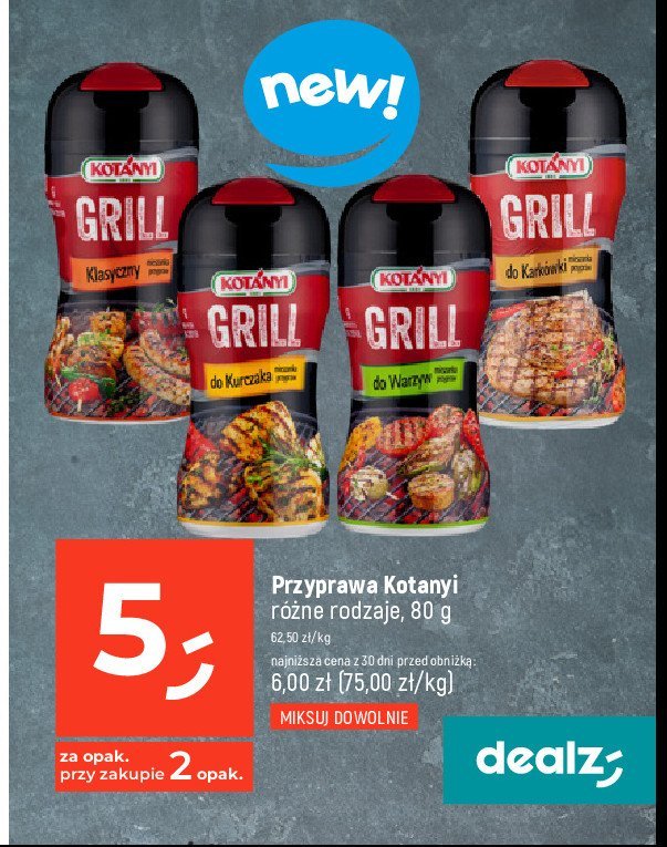 Przyprawa grill klasyczny Kotanyi promocja