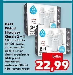 Wkład filtrujący classic Dafi promocja w Kaufland