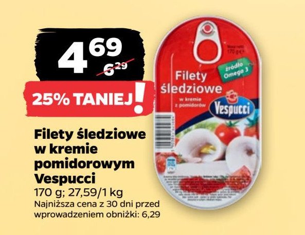 Filety śledziowe w kremie pomidorowym Vespucci promocja