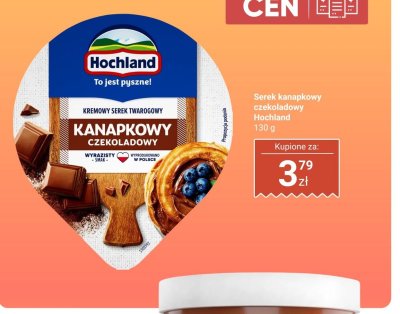 Serek kanapkowy czekoladowy promocja w Dino
