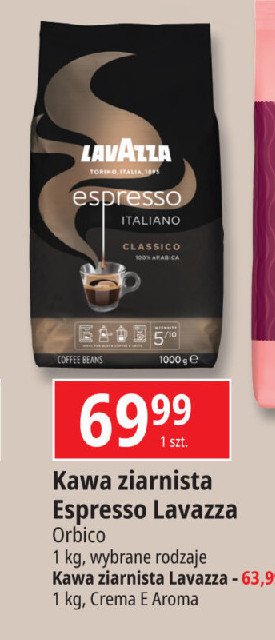 Kawa Lavazza espresso italiano calssico promocja w Leclerc